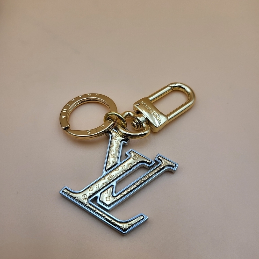 Elegant Novelty Gold and Silver Bag Charm Key Chain